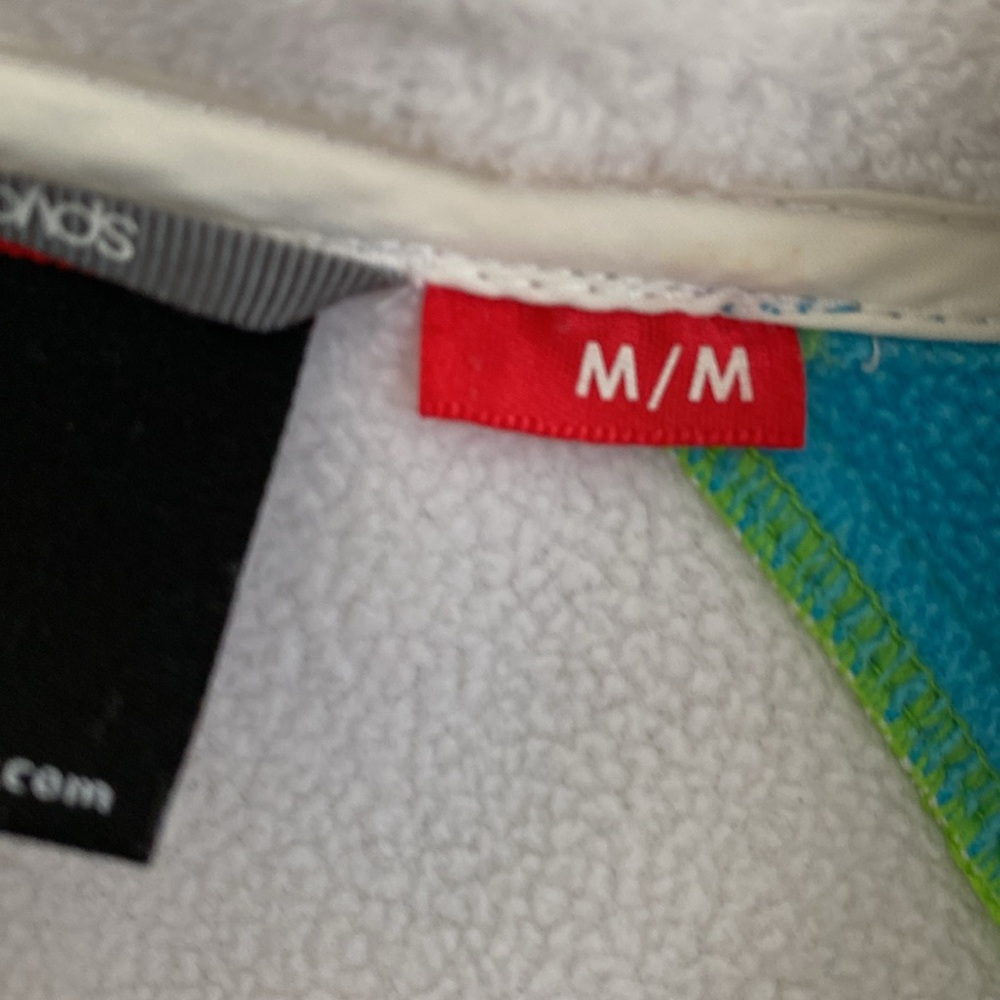 Spyder Women’s White Soft Shell Fleece Lined Jacket with Colorblock Hood. Medium - Picture 3 of 14